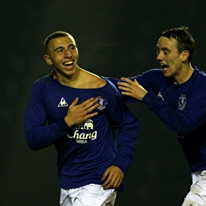 Everton's Hallam Hope Scores Opening Goal Against Wolverhampton Wanderers in FA Youth Cup