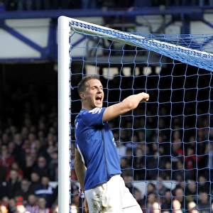 Everton's Jagielka Scores First Goal Against Southampton in Barclays Premier League Match at Goodison Park
