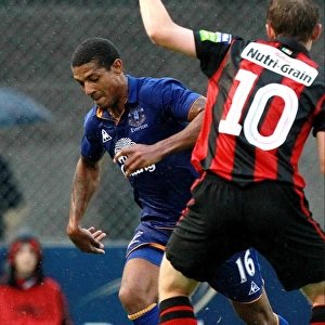 Everton's Jermaine Beckford vs. Bohemians Ger O'Brien: Thrilling Clash in the 2011 Bohemians vs. Everton Friendly at Dalymount Park