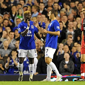 Everton's Louis Saha: Four-Goal Blitz Against Huddersfield Town in Carling Cup