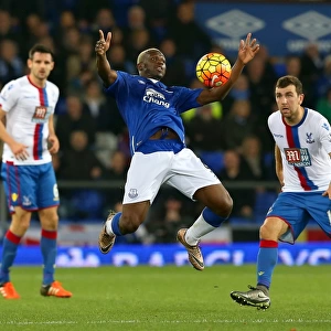 Everton's Romelu Lukaku in Action: Everton vs Crystal Palace, Premier League, Goodison Park