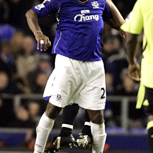 Everton's Yakubu vs. Chelsea's John Terry: Intense Clash in Premier League Match at Goodison Park (17/04/08)