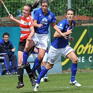 FA Women's Super League Photographic Print Collection: 13 May 2012 Everton Ladies v Doncaster Rovers Belles