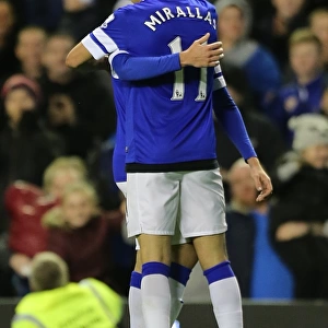 Four-Goal Blitz: Mirallas and Oviedo Celebrate Everton's Dominance Over Fulham (14-12-2013)