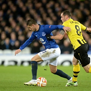 Intense Rivalry: Mirallas vs. Lecjaks in Everton's Europa League Battle against BSC Young Boys