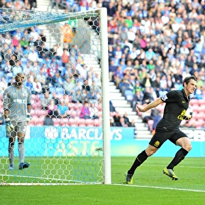 Leighton Baines Scores Dramatic Penalty: Wigan Athletic 2 - Everton 2 (Barclays Premier League, October 6, 2012)