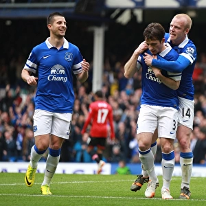 Leighton Baines Stunner: Everton's First Goal Against Manchester United (21-04-2014)
