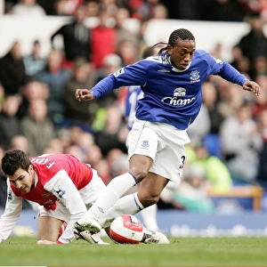 Manuel Fernandes vs. Cesc Fabregas: A Battle at Goodison Park, Everton vs. Arsenal, FA Barclays Premiership, March 18, 2007