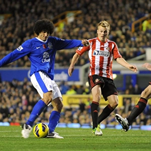 Marouane Fellaini Scores First Everton Goal: Everton 2 - Sunderland 1 (10-11-2012)