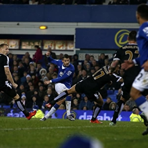 Mirallas Strikes: Everton's Winning Goal Against Leicester City (BPL, Goodison Park)