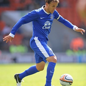 Phil Neville at Keith Southern's Testimonial: Blackpool vs. Everton at Bloomfield Road