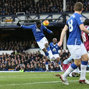 Romelu Lukaku Scores Everton's Second Goal vs. Aston Villa at Goodison Park