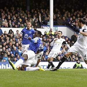 Romelu Lukaku Scores His Second: Everton's Thrilling 3-2 Comeback Against Swansea City (22-03-2014)
