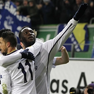 Romelu Lukaku's Europa League Debut Goal: Everton Celebrates vs VfL Wolfsburg