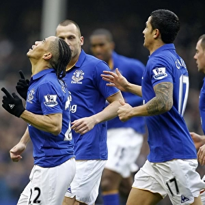Barclays Premier League Collection: 11 February 2012, Everton v Chelsea
