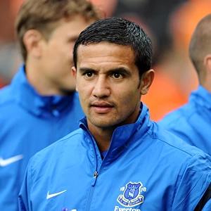 Tim Cahill in Action: Everton's Pre-Season Thriller at Tannadice Park Against Dundee United