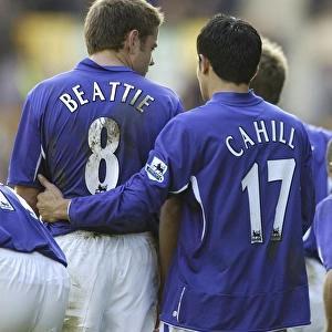 Tim Cahill and James Beattie