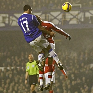 Tim Cahill Scores First Goal for Everton Against Arsenal in 08/09 Premier League