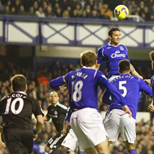 Tim Cahill's Thrilling Performance: Everton vs. Chelsea (08/09), Barclays Premier League, Goodison Park
