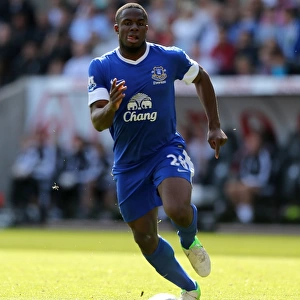 Victor Anichebe Scores the Third Goal in Everton's 3-0 Win Over Swansea City (September 22, 2012)