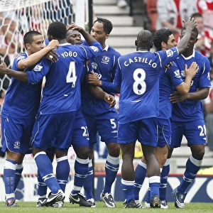 Season 08-09 Canvas Print Collection: Stoke City v Everton
