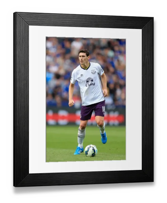 Framed Print : Gareth Barry in Action: Everton vs. Leicester City, Premier League Showdown Framed Print : Gareth Barry in Action: Everton vs. Leicester City, Premier League Showdown