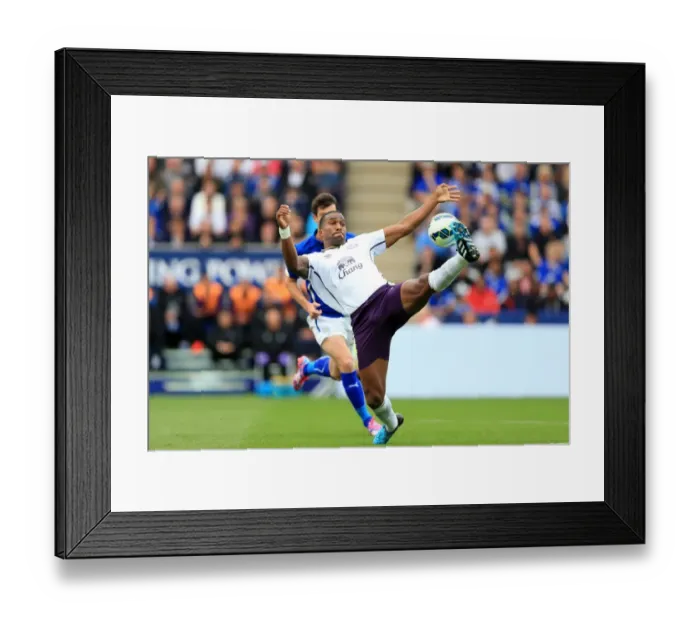 Framed Print : Sylvain Distin vs Leicester City: Everton's Defender Stands Firm at King Power Stadium Framed Print : Sylvain Distin vs Leicester City: Everton's Defender Stands Firm at King Power Stadium
