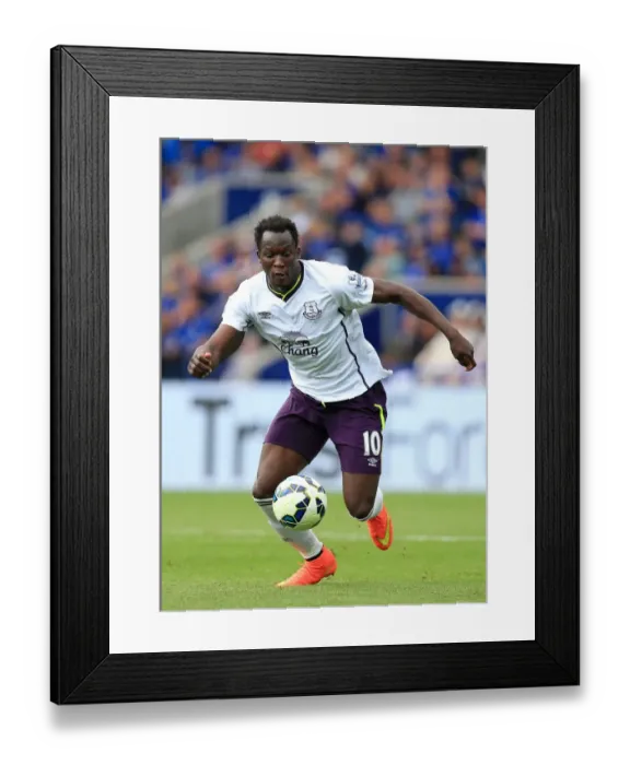 Framed Print : Romelu Lukaku Leads Everton Charge at King Power Stadium Against Leicester City - Barclays Premier League Framed Print : Romelu Lukaku Leads Everton Charge at King Power Stadium Against Leicester City - Barclays Premier League