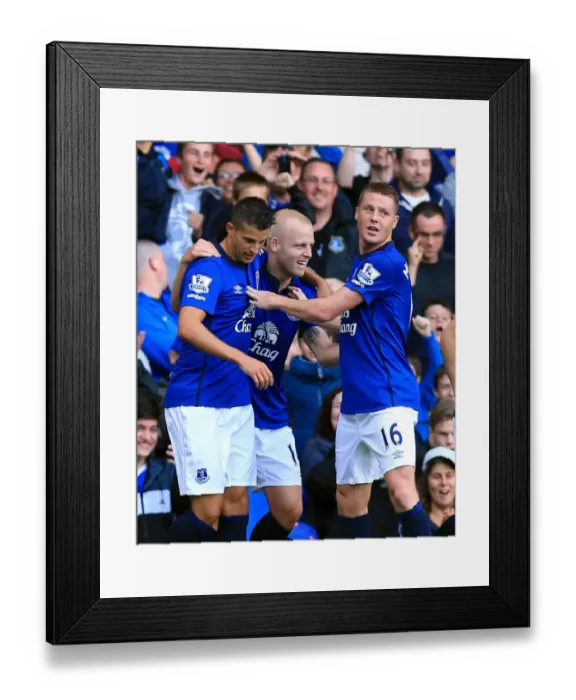 Framed Print : Naismith Strikes Back: Everton's Second Goal vs. Arsenal (Premier League)