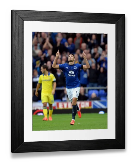 Framed Print : Mirallas Strikes First: Everton's Thrilling Victory Over Chelsea at Goodison Park Framed Print : Mirallas Strikes First: Everton's Thrilling Victory Over Chelsea at Goodison Park