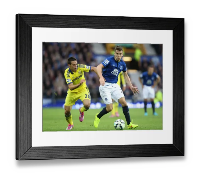 Framed Print : Azpilicueta vs. Coleman: A Premier League Battle at Goodison Park Framed Print : Azpilicueta vs. Coleman: A Premier League Battle at Goodison Park