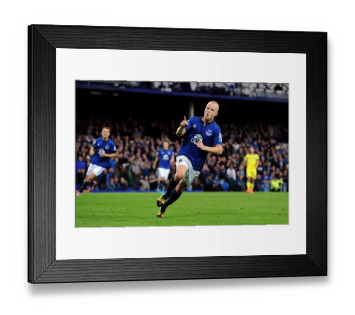 Framed Print : Everton's Naismith Scores Second Goal: Everton 2-0 Chelsea (Barclays Premier League, Goodison Park)