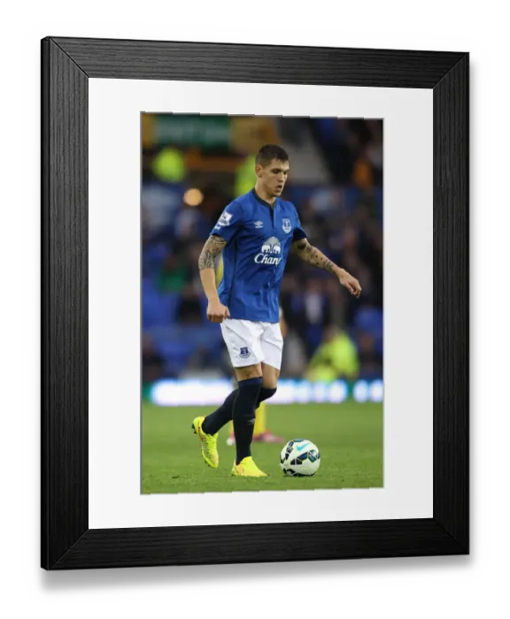 Framed Print : Everton vs Chelsea: Muhamed Besic at Goodison Park - Barclays Premier League Showdown Framed Print : Everton vs Chelsea: Muhamed Besic at Goodison Park - Barclays Premier League Showdown