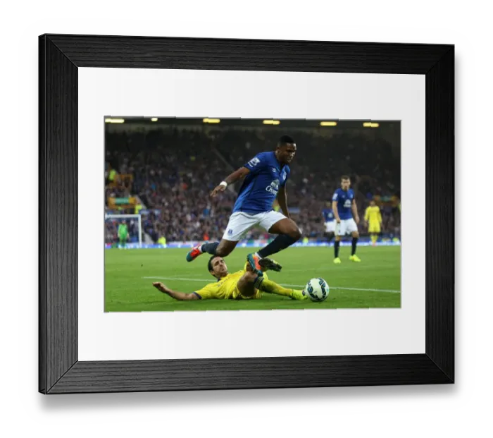 Framed Print : Battle for the Ball: Fabregas vs. Eto'o - Everton vs. Chelsea, Premier League, Goodison Park Framed Print : Battle for the Ball: Fabregas vs. Eto'o - Everton vs. Chelsea, Premier League, Goodison Park