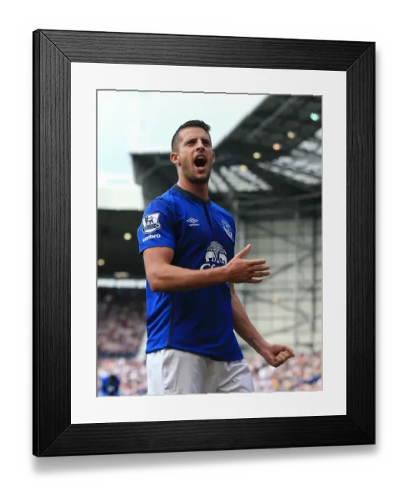 Framed Print : Mirallas Double: Everton's Victory Celebration vs. West Bromwich Albion (Premier League, 2014) Framed Print : Mirallas Double: Everton's Victory Celebration vs. West Bromwich Albion (Premier League, 2014)