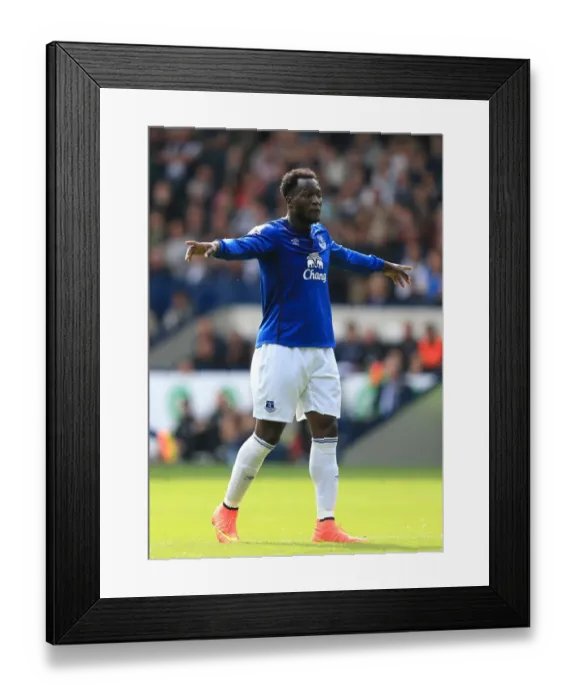 Framed Print : Lukaku's Return: Everton vs. West Bromwich Albion - The Hawthorns, Premier League