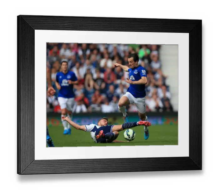 Framed Print : Intense Rivalry: Baines vs Morrison - A Battle for Ball Possession, Everton vs West Bromwich Albion, Premier League Framed Print : Intense Rivalry: Baines vs Morrison - A Battle for Ball Possession, Everton vs West Bromwich Albion, Premier League