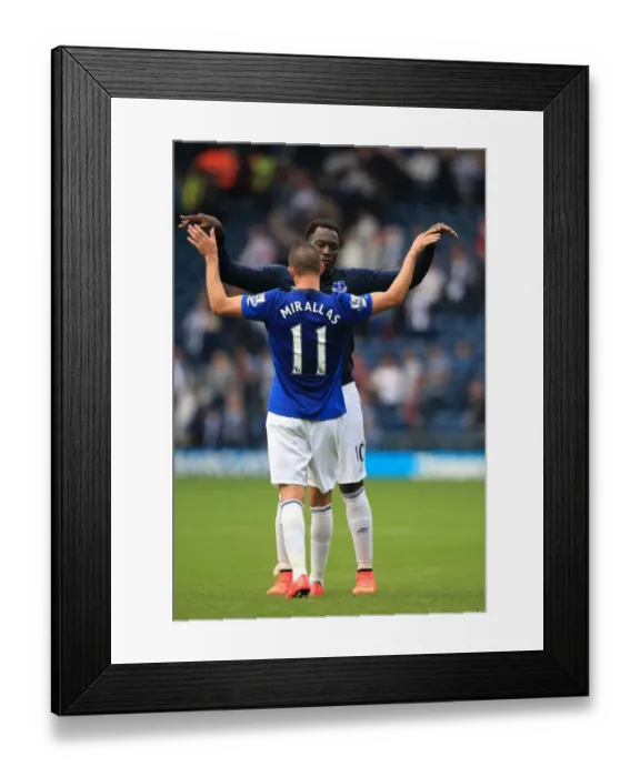 Framed Print : Everton's Lukaku and Mirallas: Premier League Victory Celebration vs. West Bromwich Albion Framed Print : Everton's Lukaku and Mirallas: Premier League Victory Celebration vs. West Bromwich Albion