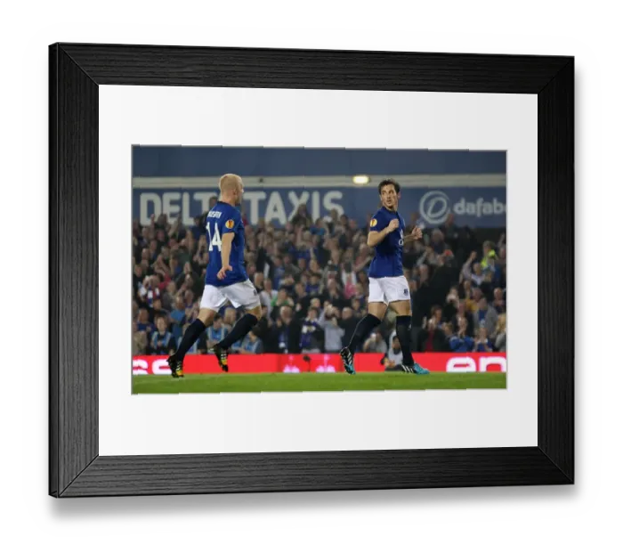 Framed Print : Leighton Baines Scores Penalty: Everton's Europa League Triumph vs VfL Wolfsburg & FK Krasnodar Framed Print : Leighton Baines Scores Penalty: Everton's Europa League Triumph vs VfL Wolfsburg & FK Krasnodar