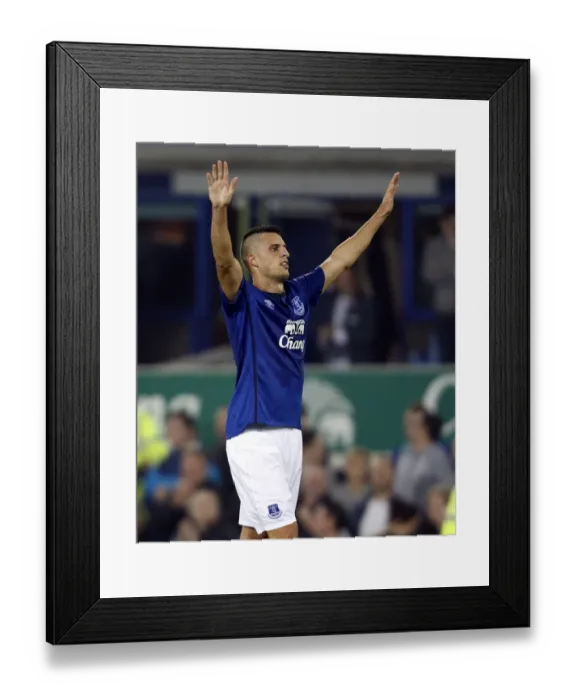 Framed Print : Mirallas Brace: Everton's Europa League Triumph over Wolfsburg and Krasnodar (4-0) Framed Print : Mirallas Brace: Everton's Europa League Triumph over Wolfsburg and Krasnodar (4-0)