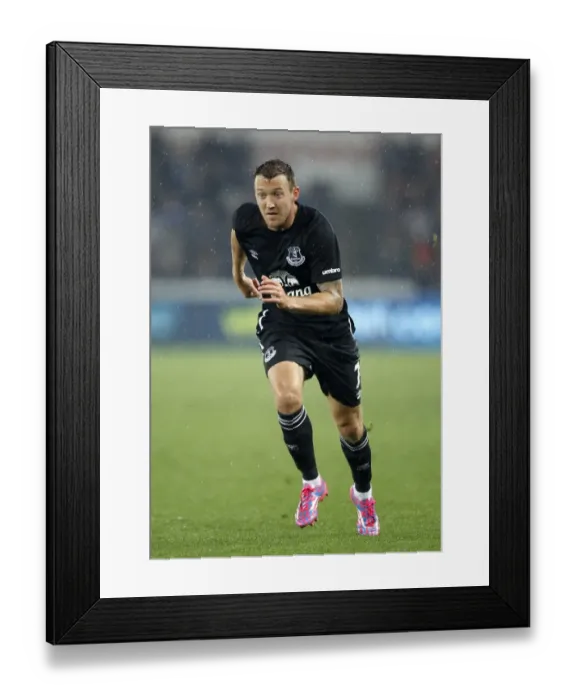 Framed Print : Everton's Aiden McGeady in Action against Swansea City - Capital One Cup Third Round