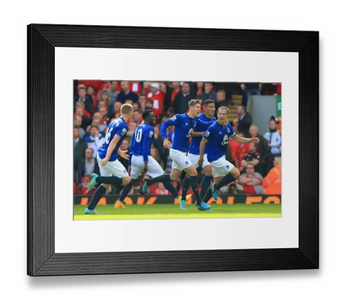 Framed Print : Phil Jagielka Scores the Opener: Everton at Anfield vs. Liverpool (Barclays Premier League) Framed Print : Phil Jagielka Scores the Opener: Everton at Anfield vs. Liverpool (Barclays Premier League)