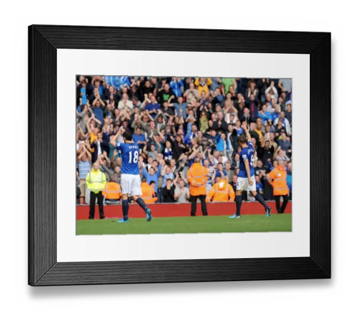 Framed Print : Everton Rivals Unite: Jagielka and Barry Pay Tribute to Liverpool Fans at Anfield Framed Print : Everton Rivals Unite: Jagielka and Barry Pay Tribute to Liverpool Fans at Anfield