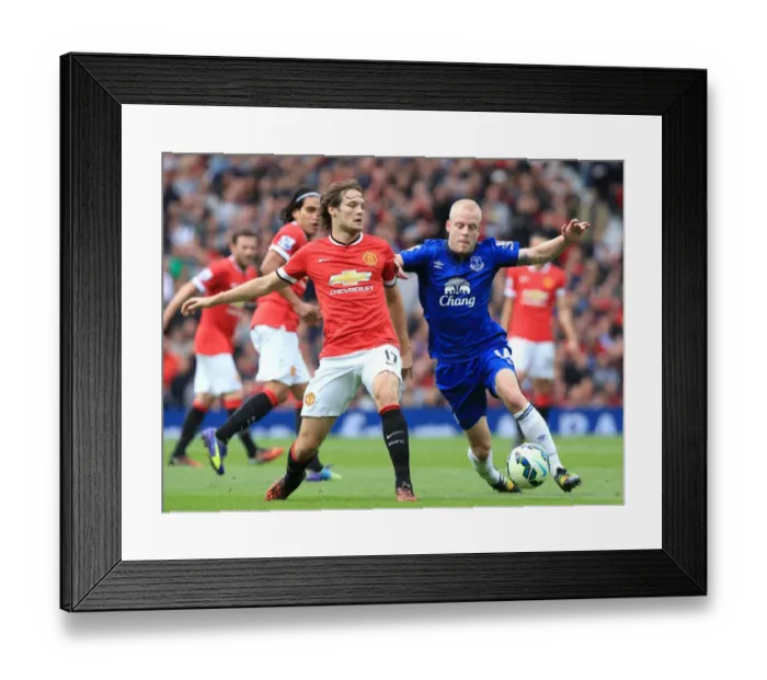 Framed Print : Naismith vs Blind: A Football Battle at Old Trafford Framed Print : Naismith vs Blind: A Football Battle at Old Trafford