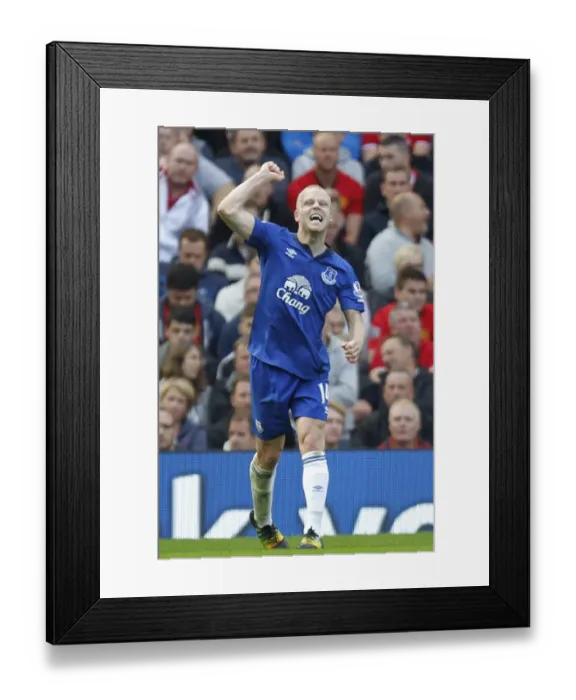 Framed Print : Naismith Scores Opener: Everton Stuns Manchester United at Old Trafford (Barclays Premier League) Framed Print : Naismith Scores Opener: Everton Stuns Manchester United at Old Trafford (Barclays Premier League)