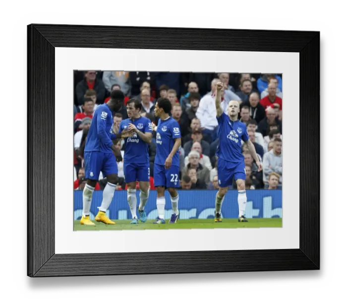 Framed Print : Naismith Strikes First: Manchester United vs. Everton, 2014 Framed Print : Naismith Strikes First: Manchester United vs. Everton, 2014