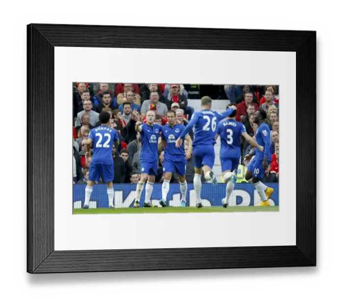 Framed Print : Everton's Naismith Scores Opening Goal Against Manchester United Framed Print : Everton's Naismith Scores Opening Goal Against Manchester United