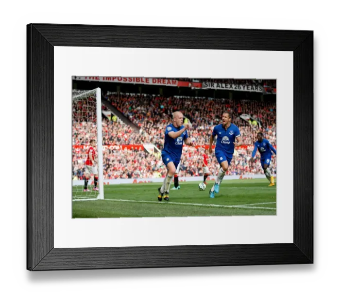 Framed Print : Unforgettable Equalizer: Naismith and Jagielka's Moment at Old Trafford (Manchester United vs Everton, Premier League) Framed Print : Unforgettable Equalizer: Naismith and Jagielka's Moment at Old Trafford (Manchester United vs Everton, Premier League)