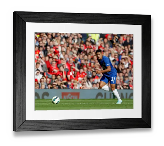 Framed Print : Tyas Browning in Action: Everton vs. Manchester United, Premier League at Old Trafford