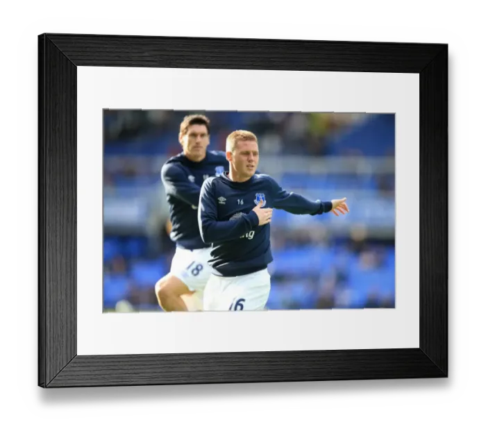 Framed Print : James McCarthy of Everton Gears Up for Premier League Showdown against Aston Villa at Goodison Park Framed Print : James McCarthy of Everton Gears Up for Premier League Showdown against Aston Villa at Goodison Park